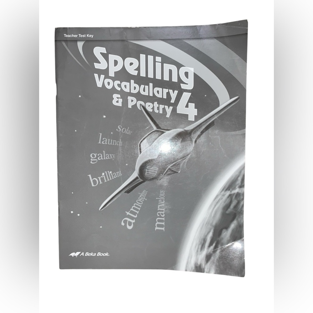 Abeka 4th Grade Spelling/Vocabulary/Poetry & Geography/Maps Teacher Answer Keys - Picture 2 of 7